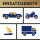 4er Set Zurrgurt mit S-Haken 350/700kg 3 Meter