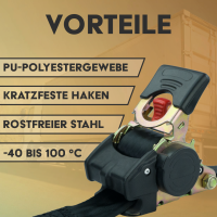 Automatik Zurrgurt Doppelspitzhaken 750kg