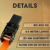MCS Zurrgurt Set S-Haken mit Schlaufen