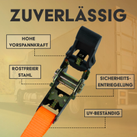 MCS Zurrgurt Set S-Haken mit Schlaufen