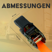 MCS Zurrgurt Set S-Haken mit Schlaufen
