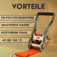 Zurrgurt Doppelspitzhaken 2,5t