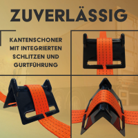 MCS Profi Kantenschoner schwarz, 12er Set - sehr stabil, 12 Stk